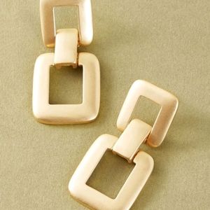 Geometric drop earrings